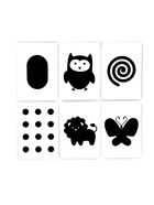 Настольная игра для новорожденных «Черно-белые картинки», 20 карт А5, 0+ - Фото 2