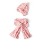 Комплект для девочки (шапка+шарф), рост 104 см, цвет розовый 86013м - Фото 2