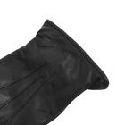Перчатки мужские, модель №280-94, материал - козлина, подклад полушерстяной, р-р 25, чёрные - Фото 3