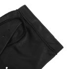 Перчатки автомобилиста, материал - козлина, без подклада, р-р 25, цвет чёрный - Фото 4