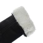 Перчатки женские, модель №365, материал - козлина, без подклада, р-р 17, чёрные - Фото 2