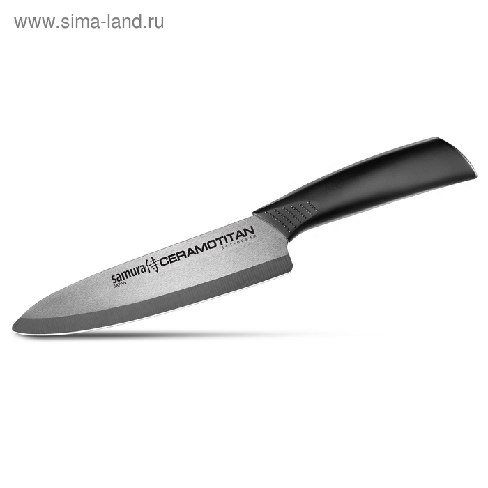 Нож кухонный "Samura CERAMOTITAN" Шеф, лезвие 175 мм, матовый - Фото 1