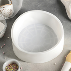 Форма силиконовая для муссовых десертов и выпечки Доляна «Лучи солнца», 21×7 см, внутренний d=19 см, цвет белый - Фото 3