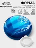 Форма для муссовых десертов и выпечки «Круг», 23.5×23.5 см, внутренний d=16 см, силикон, белая - Фото 1