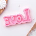 Молд для заливки «Любовь», силикон, 14.5×7.5 см, МИКС - Фото 2