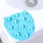 Мини-коврик для ванны Доляна «Совушка», 11×11,5 см, цвет МИКС - Фото 3