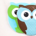 Мини-коврик для ванны Доляна «Совушка», 11×11,5 см, цвет МИКС - Фото 5