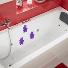 Мини-коврик для ванны Доляна «Бегемотик», 12×13 см, цвет фиолетовый - Фото 5