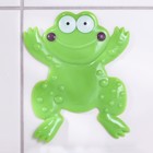 Мини-коврик для ванны Доляна «Лягушонок», 11,5×14 см, цвет зелёный - Фото 2
