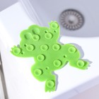 Мини-коврик для ванны Доляна «Лягушонок», 11,5×14 см, цвет зелёный - Фото 3