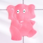 Мини-коврик для ванны Доляна «Слон», 11×14 см, цвет розовый - Фото 2