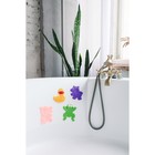 Коврики для ванной на присосках Доляна «Зоопарк», 4 шт, 11×14 см - Фото 6