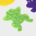 Коврики для ванной на присосках Доляна «Зоопарк», 4 шт., детские, 11×14 см - Фото 3