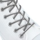 Шнурки для обуви круглые, d=3мм, 75см, цвет серый - Фото 1