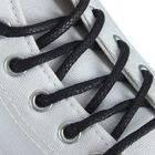 Шнурки для обуви Braus, круглые, с пропиткой, d=5 мм, 75 см, цвет чёрный - фото 297825061