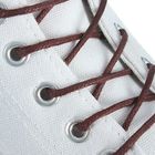 Шнурки для обуви круглые, с пропиткой, d=2,5мм, 90см, цвет коричневый - фото 297825094