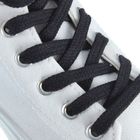 Шнурки для обуви плоские, d=7мм, 120см, цвет чёрный - фото 297825127