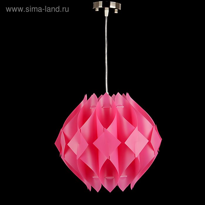 Светильник подвесной "Ромб" 35х30 см Е27 розовый - Фото 1