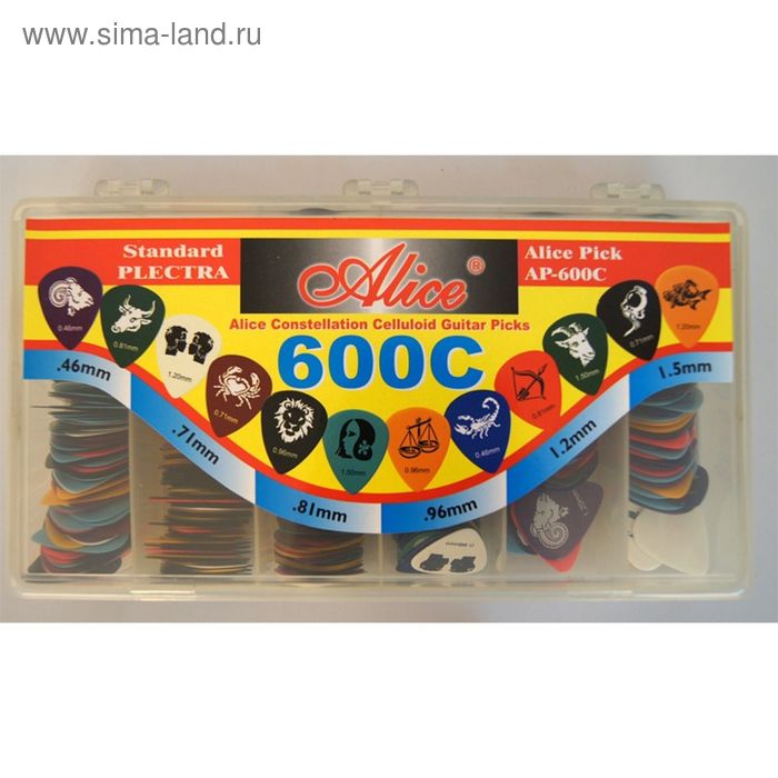 Коробка медиаторов Alice AP-600C, 600 штук - Фото 1