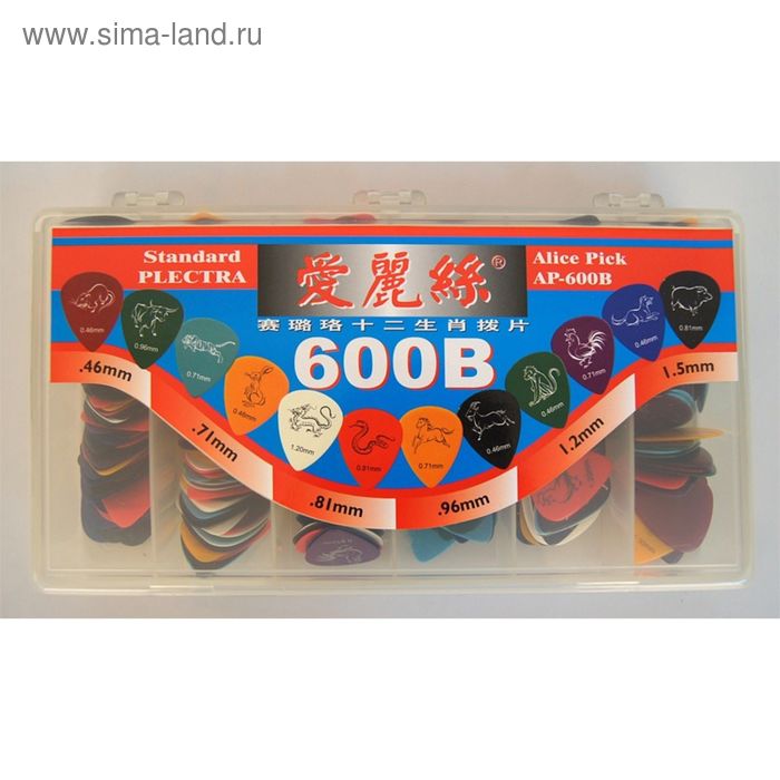 Коробка медиаторов Alice AP-600B, 600 штук - Фото 1