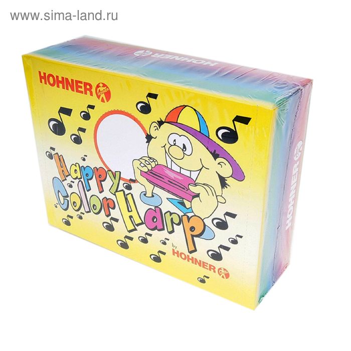 Коробка 24шт губных гармошек Happy Color M91600 - Фото 1