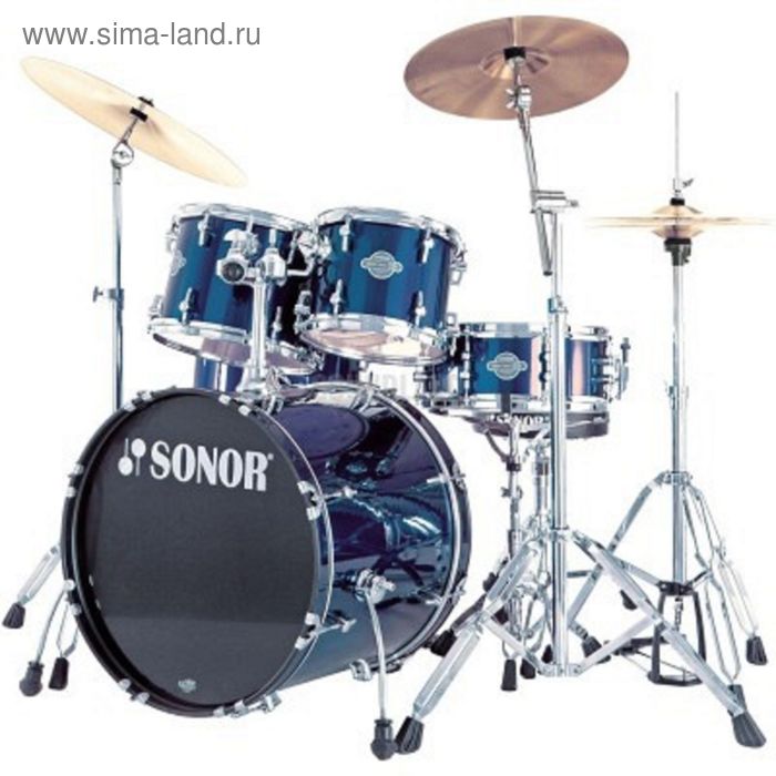 Барабанная установка Sonor 17206208 SFX 11 Stage 1 Set WM NC 13004 Smart Force Xtend, синяя, б/тар - Фото 1