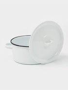 Кастрюля эмалированная, 2 л, d=19.5 см, с крышкой, без декора, белая - Фото 2