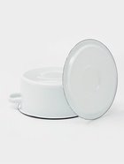 Кастрюля эмалированная, 2 л, d=19.5 см, с крышкой, без декора, белая - Фото 3