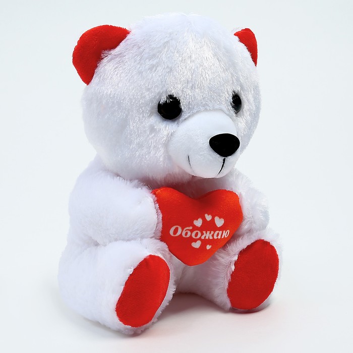 Мягкая игрушка «Обожаю», медведь - фото 1906832350