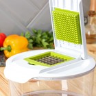 Овощерезка универсальная Доляна Fresh cook, 7 насадок, центрифуга для зелени, белая, зелёная - Фото 5