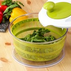 Овощерезка универсальная Доляна Fresh cook, 7 насадок, центрифуга для зелени, белая, зелёная - Фото 7