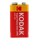 Батарейка солевая Kodak Extra Heavy Duty, 6F22-1BL, 9В, крона, блистер, 1 шт. - Фото 2