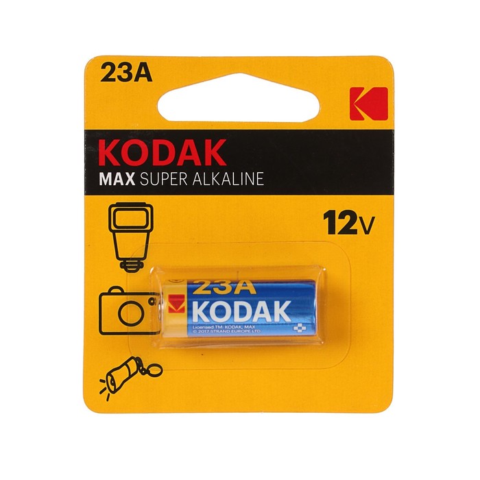 Батарейка алкалиновая Kodak Ultra, А23 (23A)-1BL, 12В, блистер, 1шт. - фото 51317098