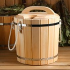 Запарник 20л. КЕДР , с крышкой - фото 24546016