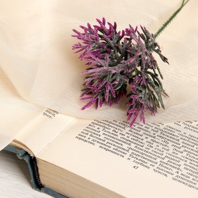 Букет искусственный «Двухцветная травка», с напылением, 18 см, МИКС