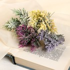 Букет искусственный «Двухцветная травка», с напылением, 18 см, МИКС - Фото 3