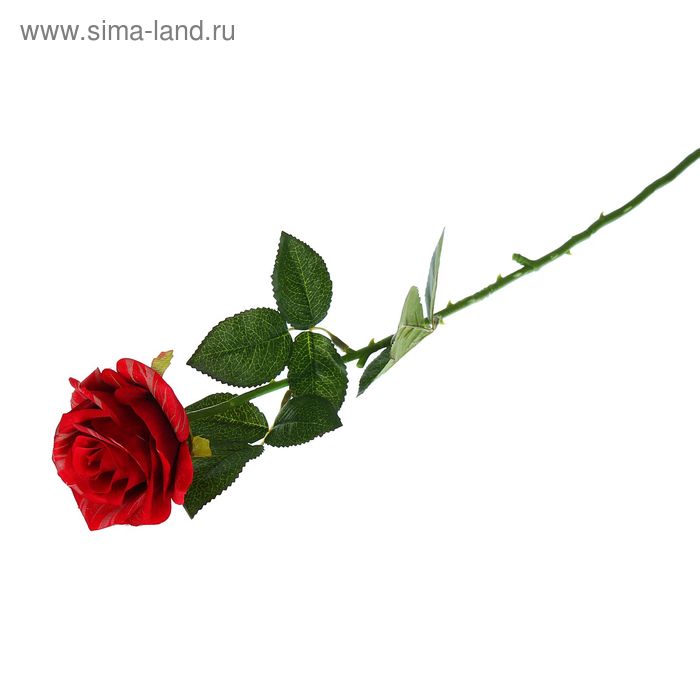 Цветы искусственные "Роза тигр" 8*55 см, красная - Фото 1