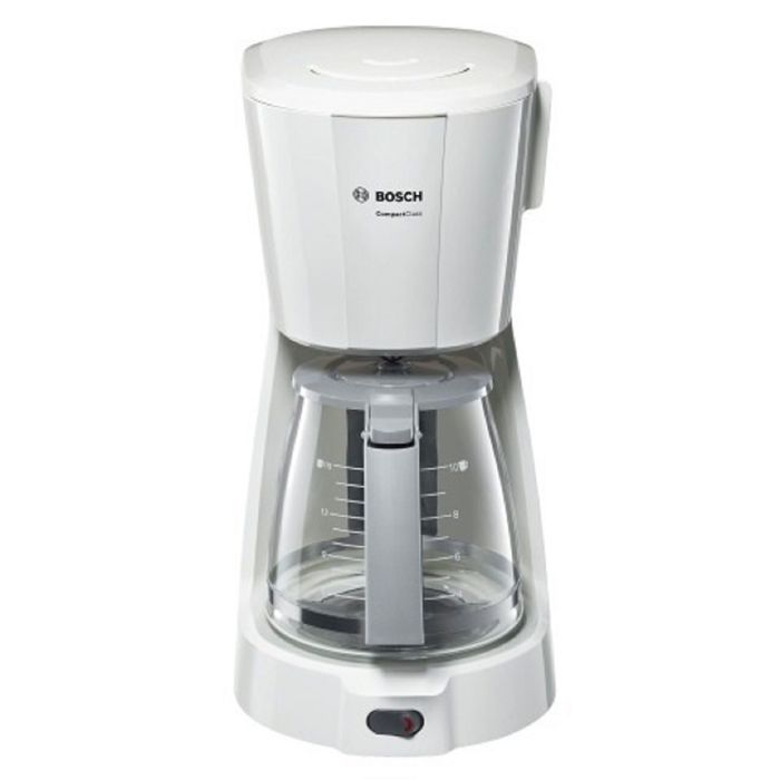 Кофеварка Bosch TKA 3A031, капельная, 1100 Вт, 1.25 л, белая