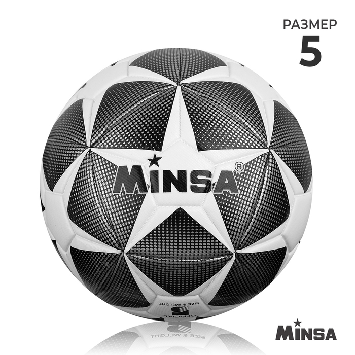 Мяч футбольный MINSA, TPE, машинная сшивка, 12 панелей, р.5 - Фото 1