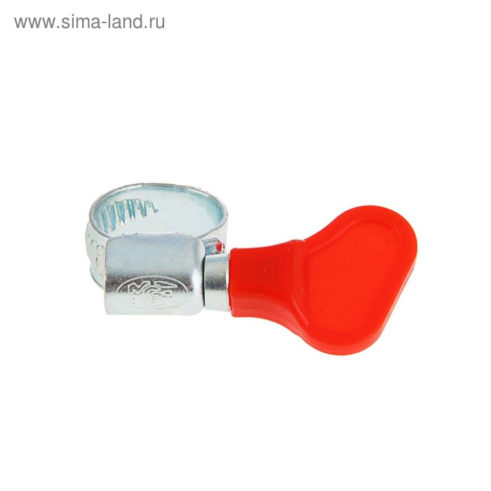 Хомут червячный с ключом MGF, диаметр 10-16 мм, оцинкованный - Фото 1