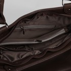 Сумка женская, отдел на молнии, 2 наружных кармана, цвет коричневый - Фото 5