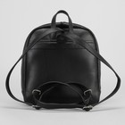 Рюкзак женский на молнии, 1 отдел, 2 наружных кармана, цвет чёрный - Фото 3