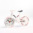 Часы - будильник настольные "Велосипед", дискретный ход, d-6.5 см, 12 х 22 см, АА - фото 5278355