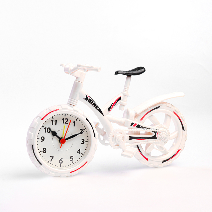 Часы - будильник настольные "Велосипед", дискретный ход, d-6.5 см, 12 х 22 см, АА - Фото 1