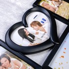 Фоторамка пластик на 6 фото 13х13 см 10х15 см 13х18 см "Семейная" черная 46,5х30 см - Фото 3