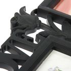 Фоторамка пластик на 3 фото 10х15 см "Роза. Любовь" черная 19,5х50,5 см - Фото 3