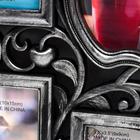 Фоторамка пластик на 6 фото 9х9 см, 10х15 см "Яблоня" серебро 29х36 см - Фото 2