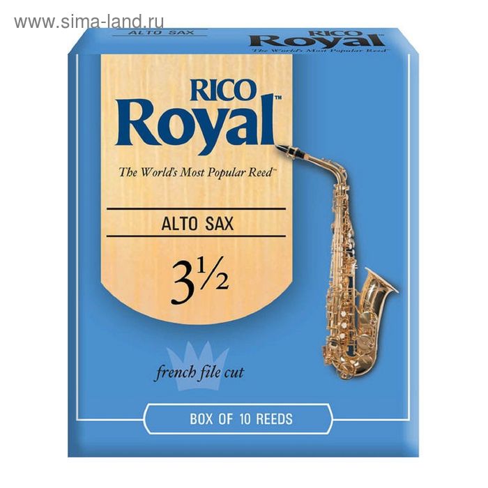 Трости для саксофона альт RJB1035 Rico Royal 3.5, 10шт - Фото 1