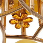 Люстра эконом "Пеппи" 5 ламп 40Вт E27 основание золото 52х52х18 см - фото 42210209