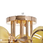 Люстра эконом "Пеппи" 5 ламп 40Вт E27 основание золото 52х52х18 см - фото 42210210